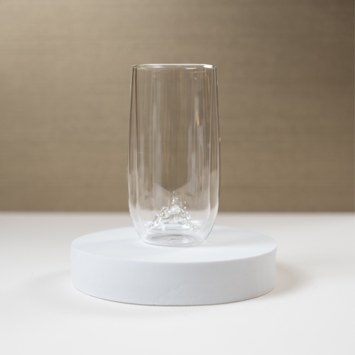 Tea Glass, Double-Wall, Mountain Landscape Interior Convex - Image 2