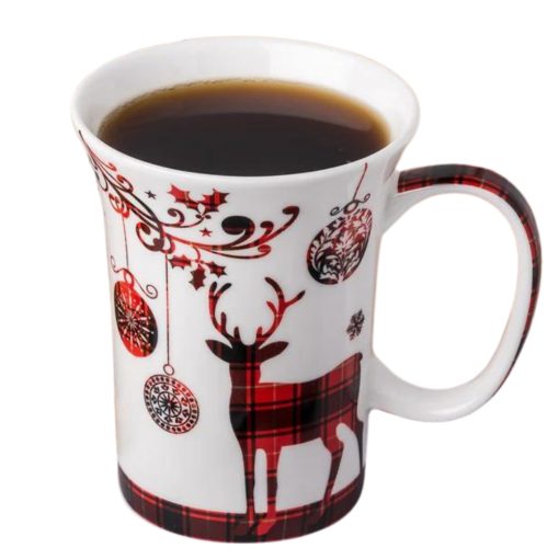 Holiday Reindeer Mug White