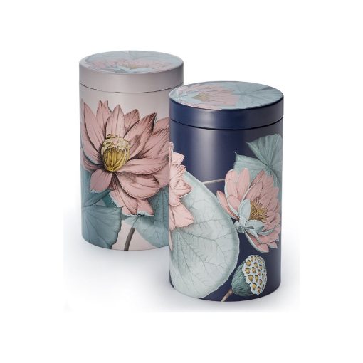 Padma Square Tea Tin, Navy or White