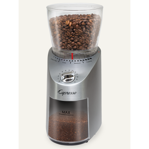 Infinity Plus Burr Grinder, Die-Cast Stainless