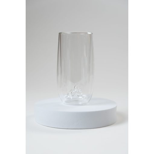 Tea Glass, Double-Wall, Mountain Landscape Interior Convex