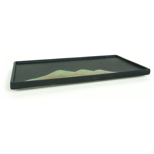 Tea Ceremony Tray, Mountain Landscape, Glazed Pottery - Image 3