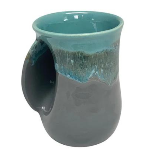 Hand-Hug Mug, LH, Lt. Blue/Dark Grey