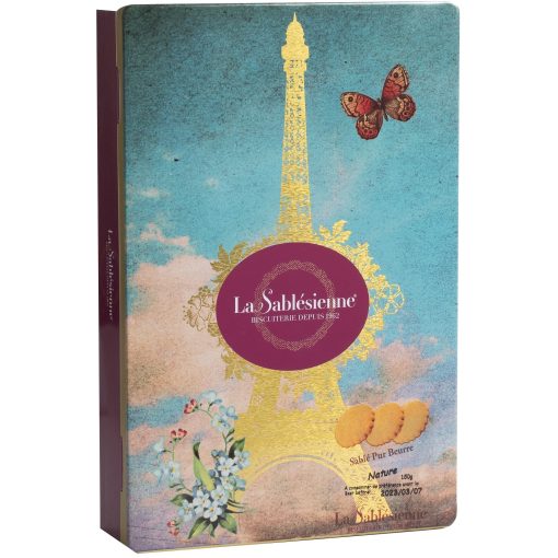 French Butter Shortbreads, Eiffel Tower Tin