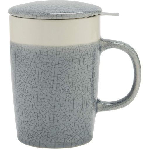 Mug + Infuser, Crackle Glaze, 16 oz - Image 2