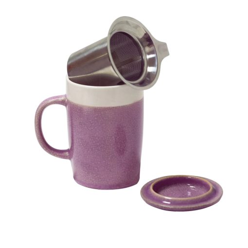 Mug + Infuser, Crackle Glaze, 16 oz - Image 4