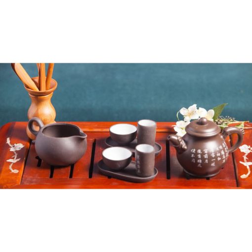 Tea Set with Gaiwan, Jianzhan (oil drip) - Image 4