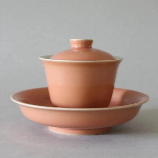 Gaiwan + 2 Cups, Simple Coral - Image 3