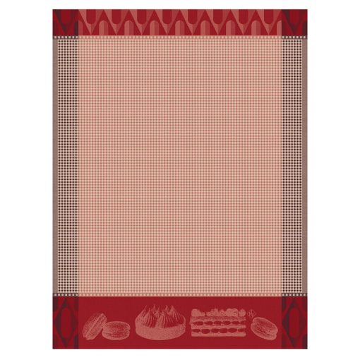 Tea Towel, Assorted Pastries Pink