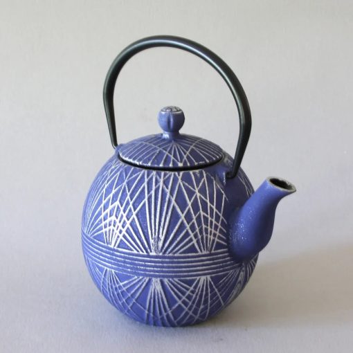 Teapot, Iron, Blue, 31 oz - Image 3