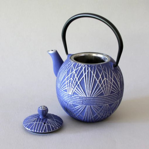 Teapot, Iron, Blue, 31 oz - Image 2