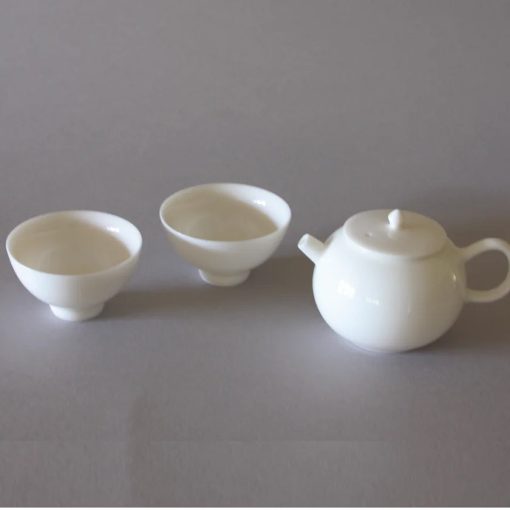 Teapot and 2 Cups, Blanc de Chine Porcelain - Image 3