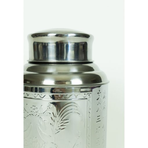 Tea Tin, Double-Lid, Stainless Steel - Image 4