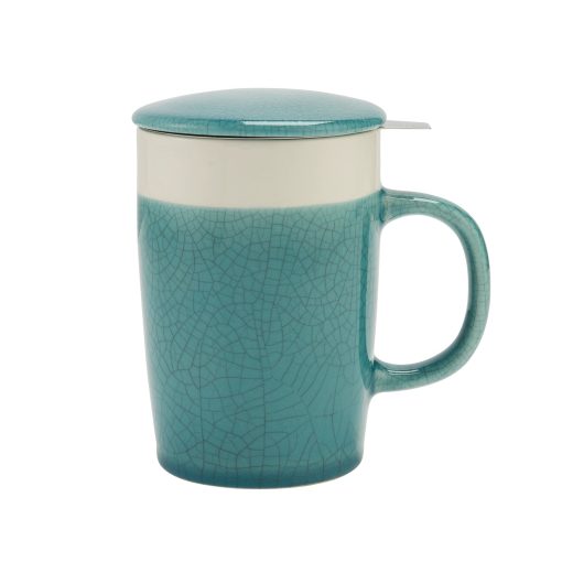 Mug + Infuser, Crackle Glaze, 16 oz - Image 5