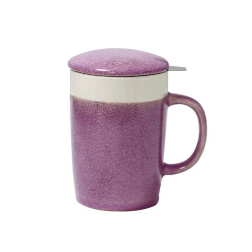 Mug + Infuser, Crackle Glaze, 16 oz - Image 3