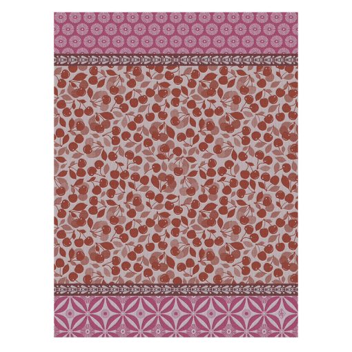 Tea Towel, Cherries Red