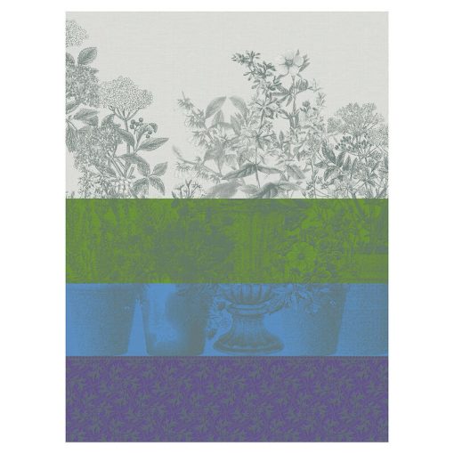 Tea Towel, Flowering Plain Blue