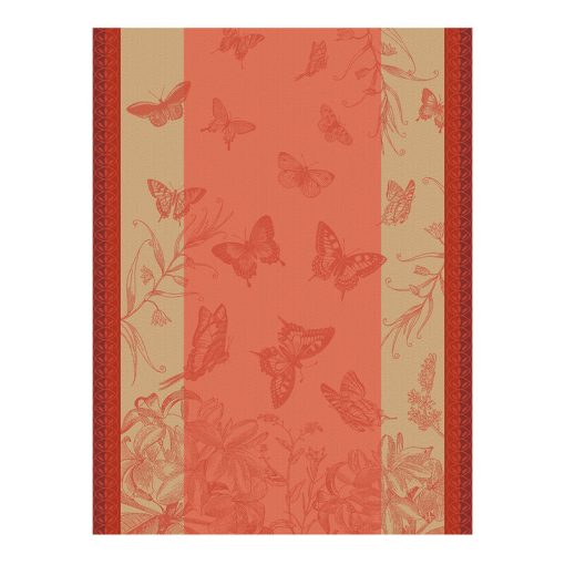 Tea Towel, Butterflies Pink