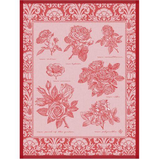 Tea Towel, Garden of Roses Red