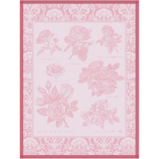 Tea Towel, Garden of Roses Pink