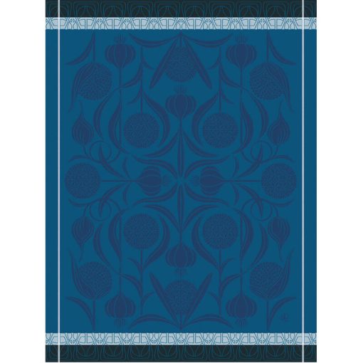 Tea Towel, Garlic Blue