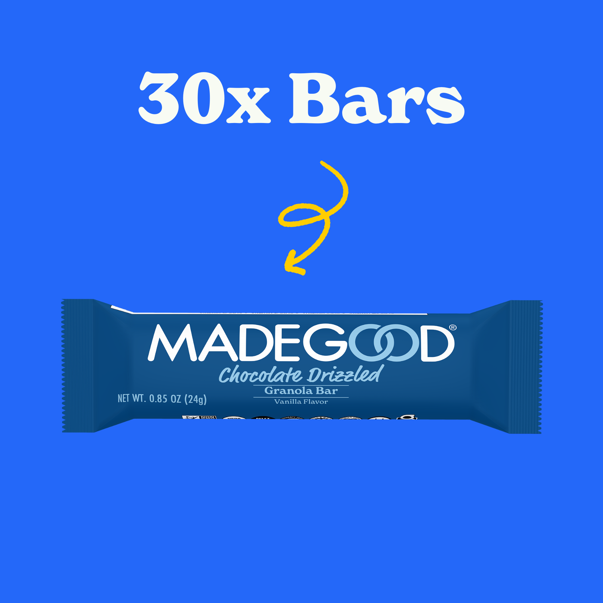 Vanilla Drizzled Granola Bars (30 Count) - Image 2