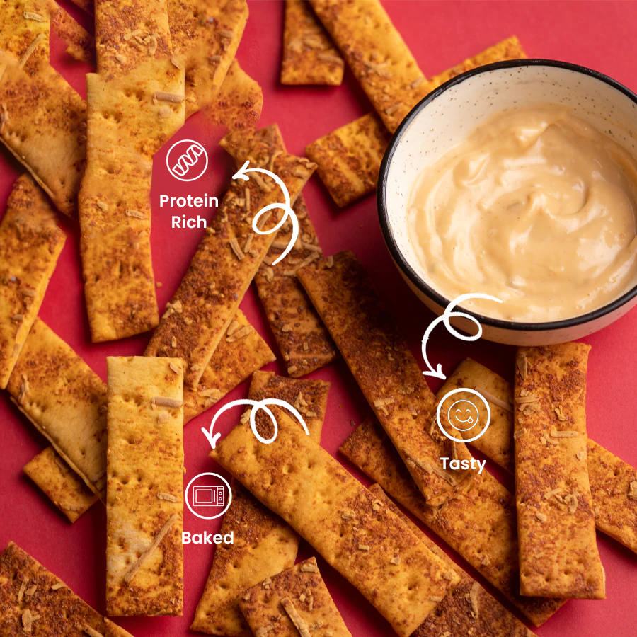Baked Pizza Sticks With A Cheesy Jalapeno Dip (Pack Of 4) - 4X75Gm - Image 2