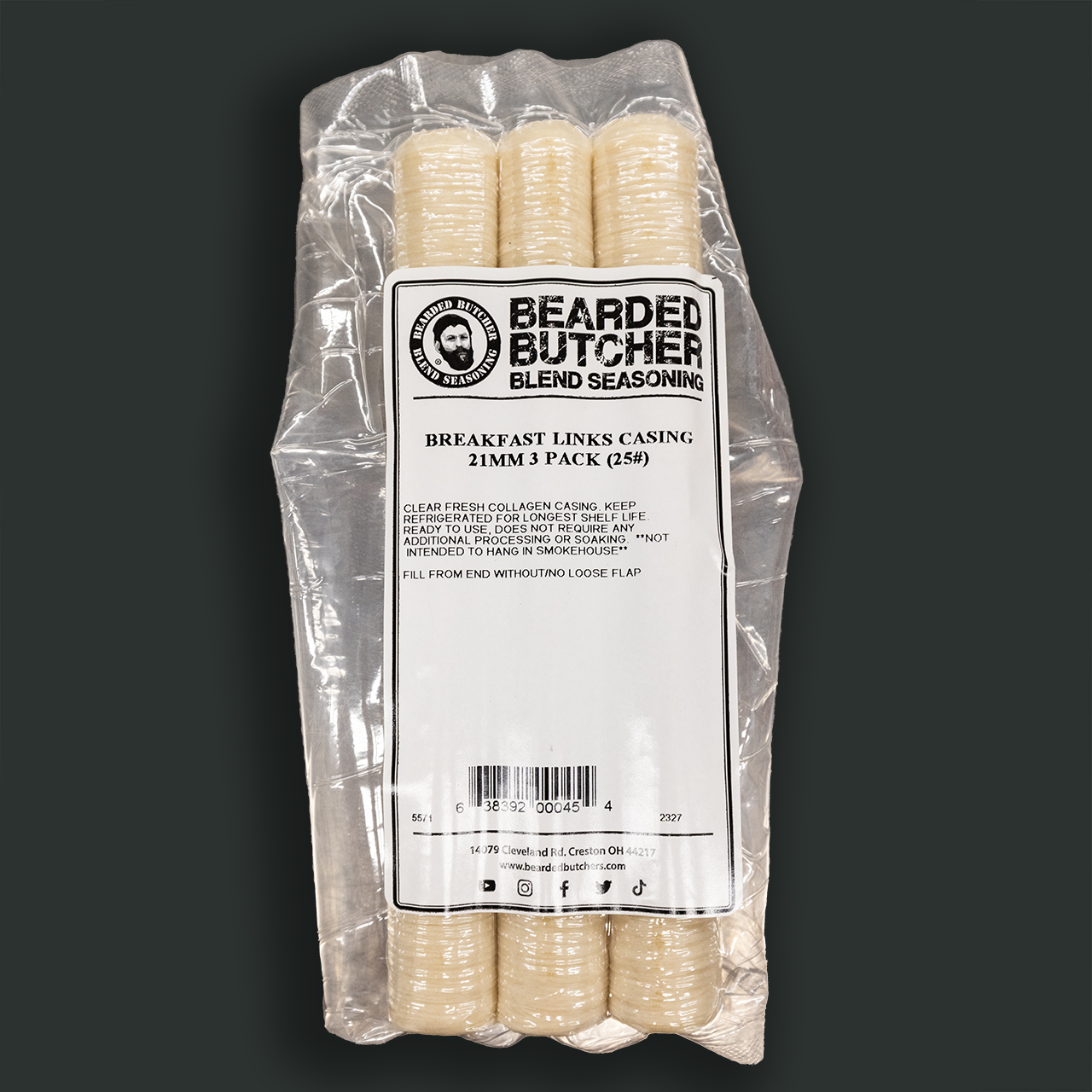 21mm Collagen Breakfast Link Size Casing 3 Pack - Image 2