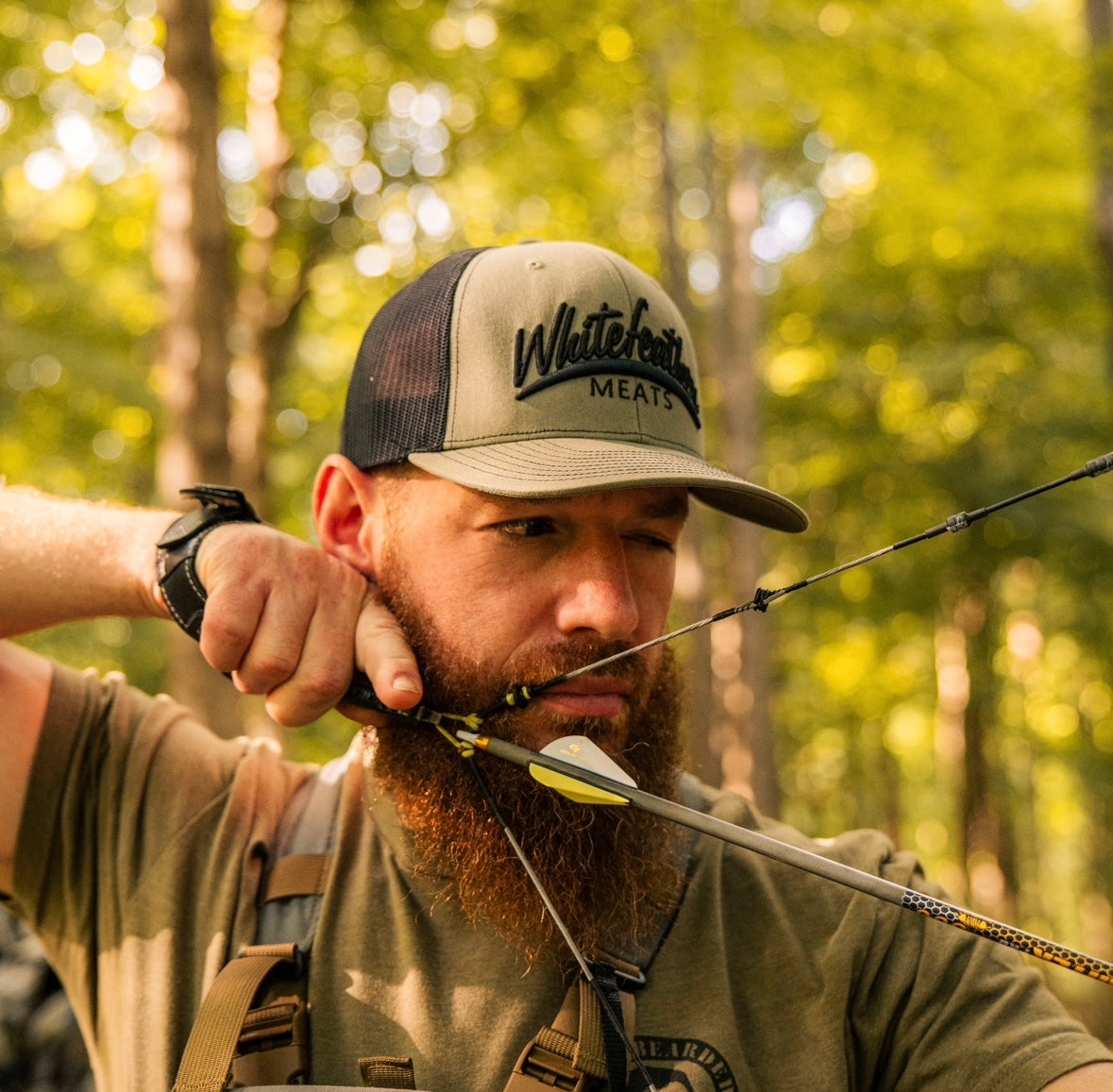 Whitefeather Meats Snap-Back Trucker Hat - Richardson 112 - Image 2