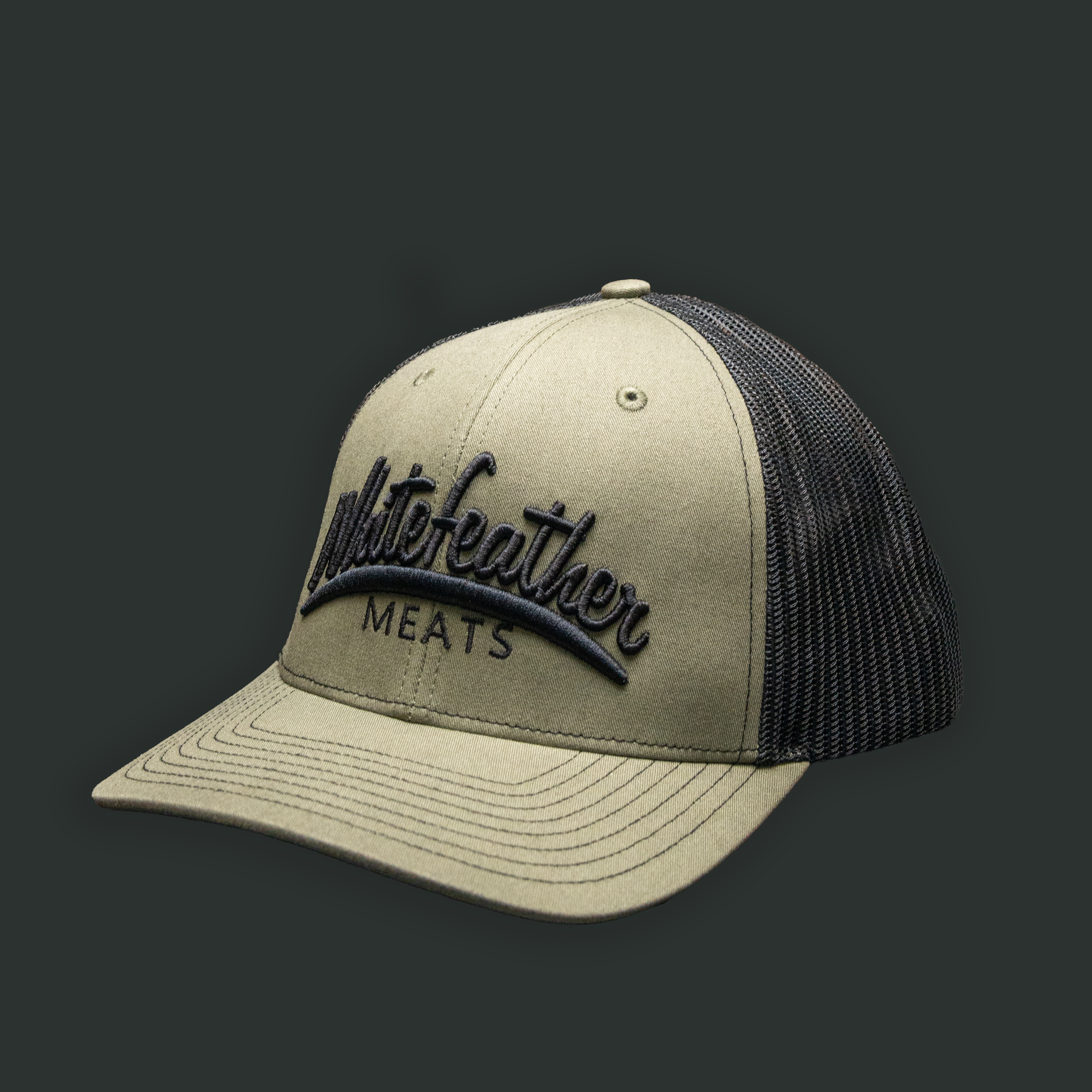 Whitefeather Meats Snap-Back Trucker Hat - Richardson 112 - Image 4