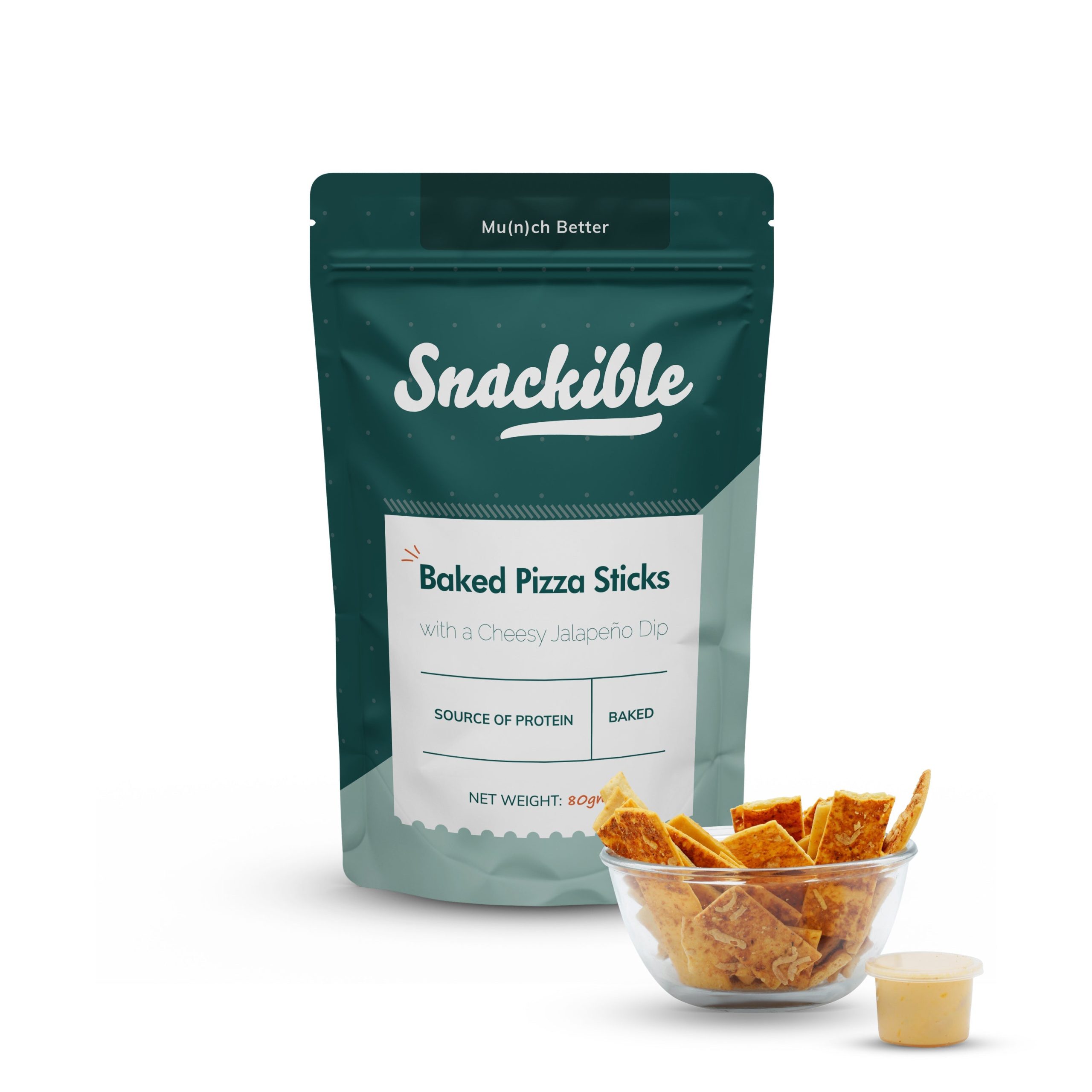 Baked Pizza Sticks With A Cheesy Jalapeno Dip (Pack Of 4) - 4X75Gm - Image 3