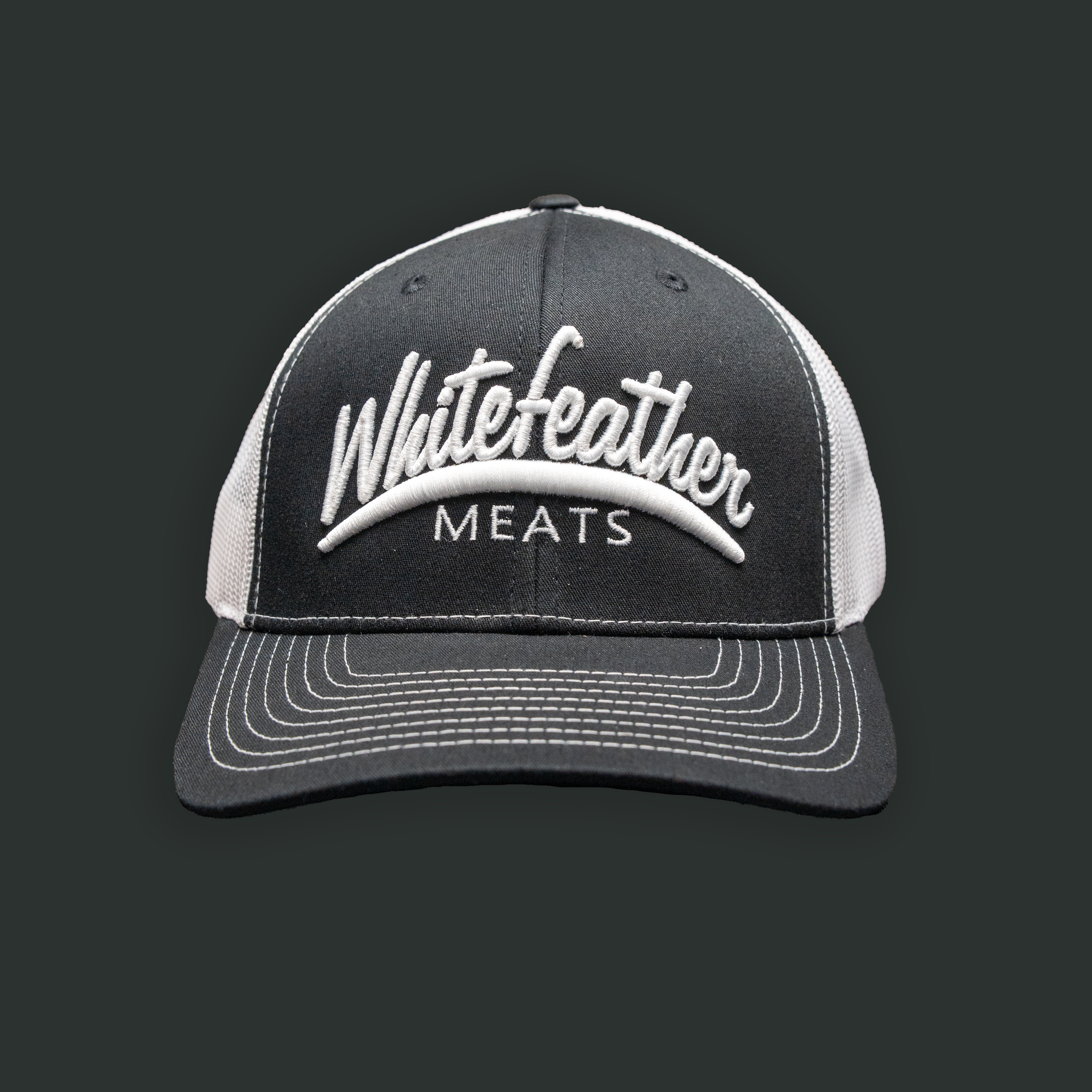Whitefeather Meats Snap-Back Trucker Hat - Richardson 112 - Image 8