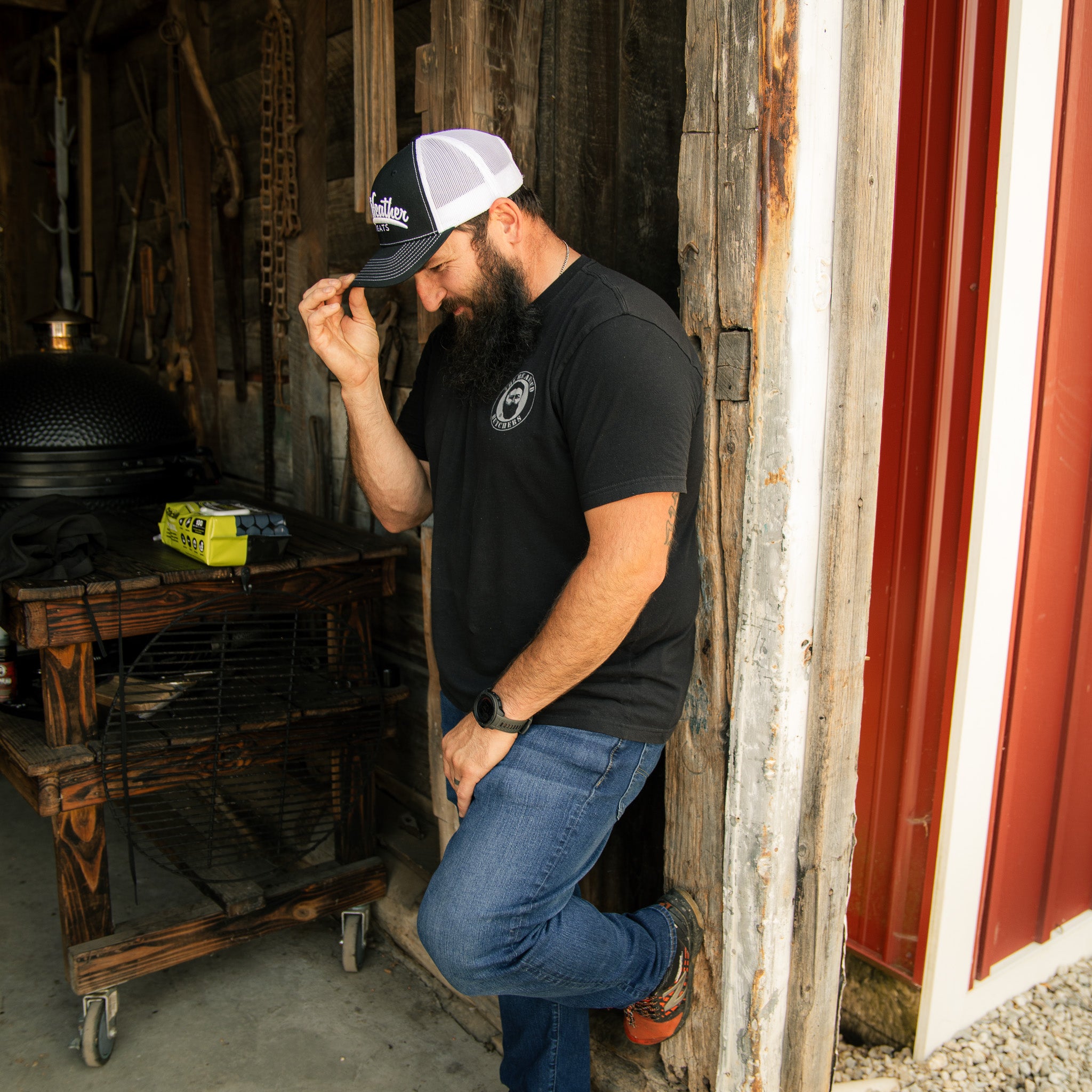 Whitefeather Meats Snap-Back Trucker Hat - Richardson 112 - Image 7