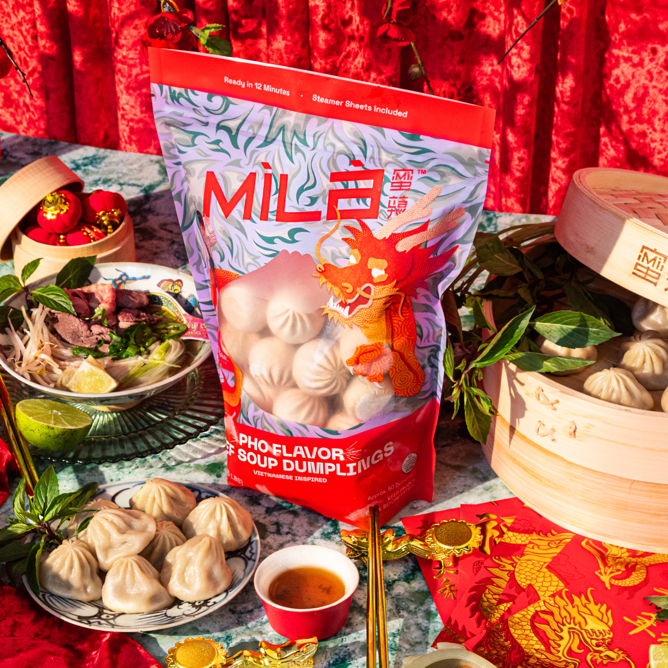 Pho Beef Soup Dumplings (50 PC) - Image 5