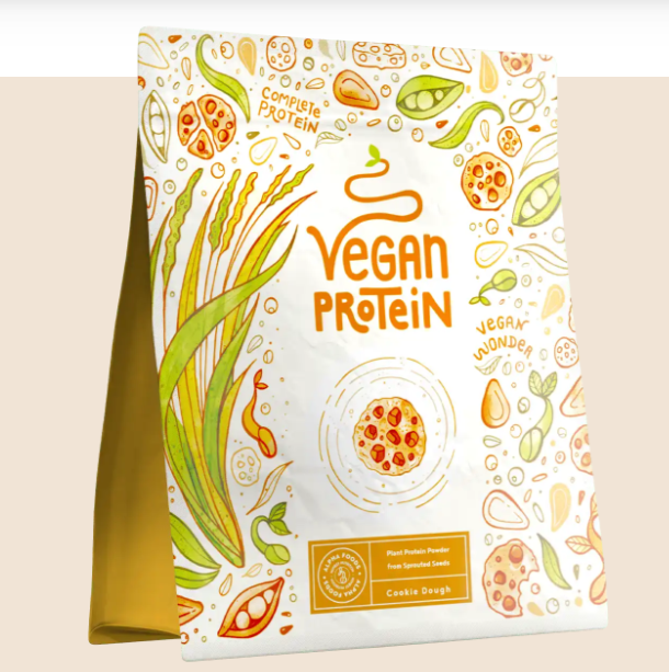 Vegan Protein - Cookie Dough Flavor (600 g) by Alpha Foods - Image 4